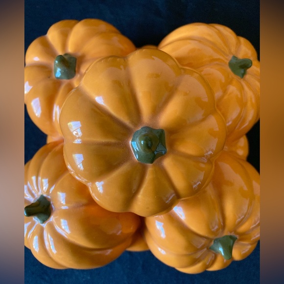 HomeWorx by Harry Slatkin Ceramic Pumpkin Basket Farm Stand No Candle - Picture 14 of 14